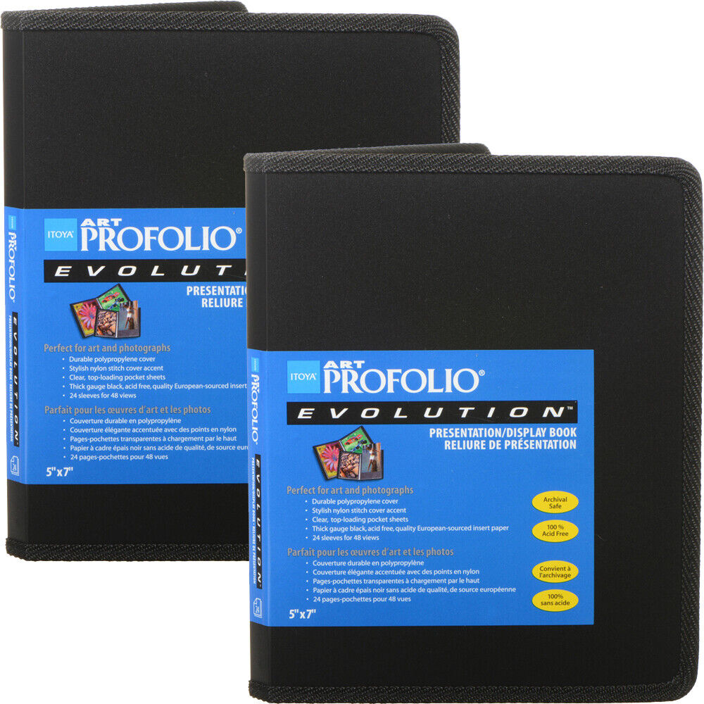 Itoya Art Profolio Evolution 5 x 7" Presentation/Display Book, 2 Pack